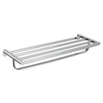 Polished Sus304 Bathroom Towel Holder Silver For Hotel