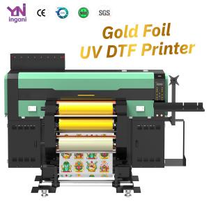 Wholesale Golden Supplier Impresora UV DTF I3200 Head A1 UV DTF Printer with Gold Foil 60cm from china suppliers