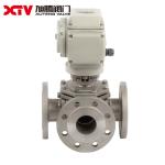 High Platform Square Three-Way Ball Valve 150LB Pneumatic Driving Mode for