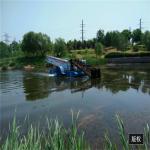 70KW Stainless Steel Aquatic Weed Boat Harvester With Storage Tipper Body For