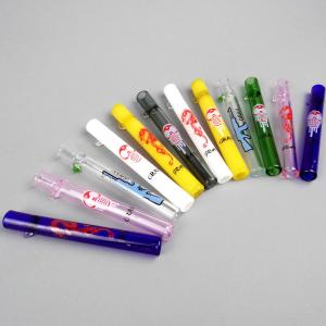 Wholesale Professional Pyrex Glass Oil Burner Chillum One Hitter Piece With Label from china suppliers
