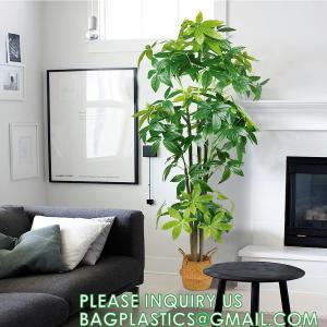 Wholesale Artificial Trees Tall Faux Money Tree Big Fake Floor Plants Silk Trees Indoor Pachira Aquatica with 31 Branches from china suppliers