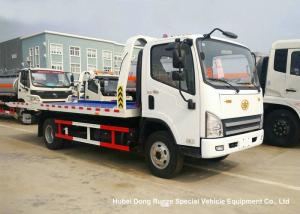 Wholesale FAW 3 Ton Road Wrecker Tow Truck / Transporter Recovery Truck With Crane EURO 5 from china suppliers
