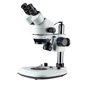 Wholesale Stereo microscope zoom mag 7X-45X pole stand Top and bottom LED light pair clips from china suppliers