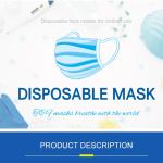 Highly Fit Blue 95% Filtering Efficiency Breathable Medical Face Mask