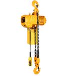 Low Headroom Electric Chain Hoist , Low Noise Motorised Chain Block With Trolley