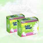 Green Feminine Sanitary Pads Menstrual Towels Organic Cotton Soft Extra Wings