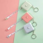 1.5m Portable Keychain Mini Tape Measure For Health And Fitness 60 Inch Square