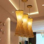 Modern jute pendant lights For Living room Bedroom Restaurant Lighting Fixtures