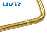 Infrared Heating Element Tube for UVIR Customized 3D Shaped Gold-Coated Heating