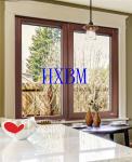 Three Layer Grids 68mm Frame Aluminum Clad Wood Windows for Italy market