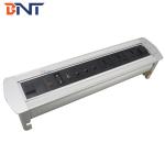 Intelligent flush mount hidden conference table power socket
