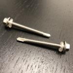 M5.5 X 50mm 410 Stainless Steel Self Drilling Screw Hex Washer Head For Roofing