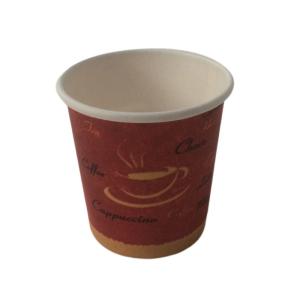 Wholesale Small 2.5 Oz Red Single Wall Coffee Cups Waterborne Coated Eco Friendly from china suppliers