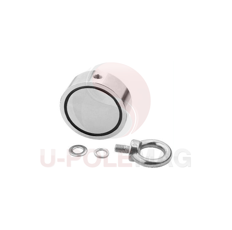 Q235 Round Steel Cup NdFeB Magnets Fishing Magnet with 800 KG Super Strong Pull Force
