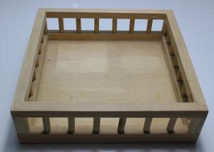 Wholesale Custom Wood Serving Tray With Handle , Pine Wood Personalized Wooden Beer Tray from china suppliers