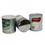 Food Grade Moisture Proof Paper Composite Cans with Easy Open Lid for Milk