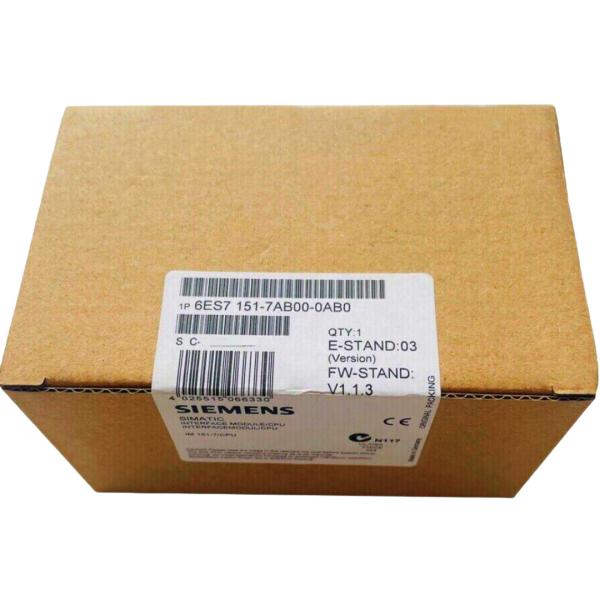SIEMENS 6ES7151-7AB00-0AB0 SIMATIC DP, IM151-7 CPU FO FOR ET200S, RAM 48 KB (FW