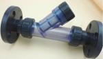 125 Psi Pvc Clear Y Water Meter Strainer 3 Dia , Socket Ends 20 Mesh Pvc Sreen