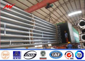 Wholesale Q345 Q235 GR65 Steel Power Pole , Electric Steel Unitity Pole Long Serive Lifetime from china suppliers