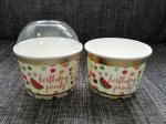 5oz Disposable Paper Ice Cream Cups Food Grade Paper Gelato Cups Flexo Print