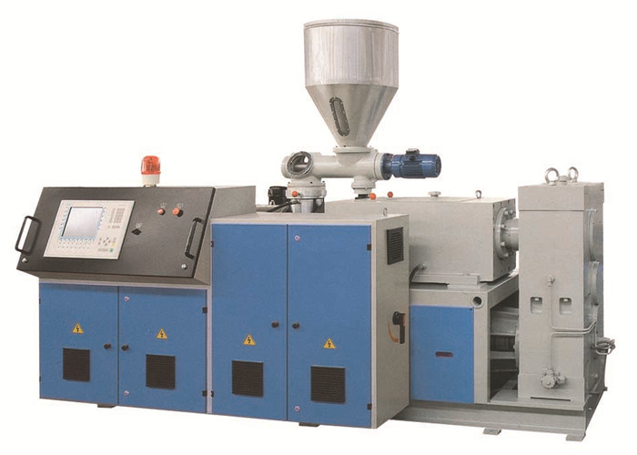 PVC EXTRUDER, PVC WALL PANEL EXTUDER, CONICAL TWIN SCREW EXTRUDER, PVC PIPE EXTRUDER, PVC EXTRUDER