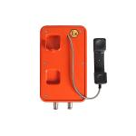 Orange Color Explosion Proof Telephone , Flameproof Outdoor Analog Phone For