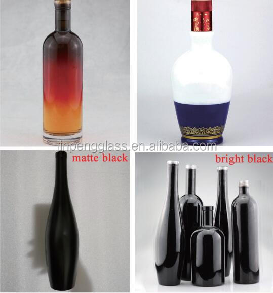 375ml Custom Logo Engraved Tear Drop Shaped Gin Rum Glass Bottle With Corks for Liquor