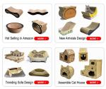 Customized Cat Scratcher Pad Corrugated Paper Cat Scratching Furniture