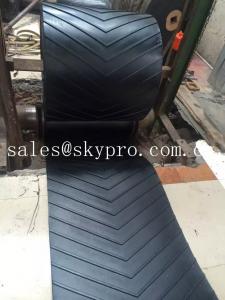 Wholesale 400-2500mm Width Chevron rubber conveyor belt for inclination conveying from china suppliers