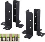 Wood Fence Pergola Post Base Brackets Adjustable Fit 1.5x1.5 2x2 2x4 4x4 Post