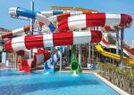 2000sq.M Rainbow Outdoor Spiral Tube Water Slide