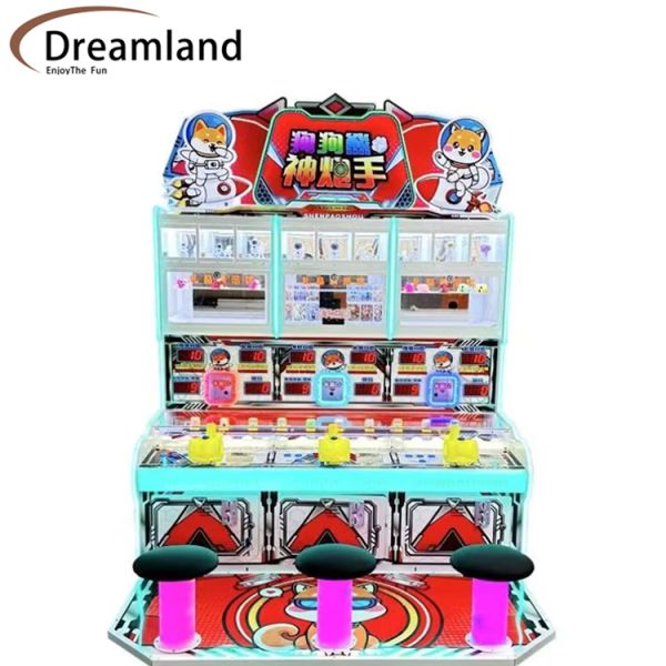 Dreamland Children Indoor Playground Entertainment Center Three Cannon Park Shooting Arcade Coin Operated Ball Ticket Redemption Game Machine