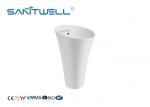 Hand Wash Bathroom Pedestal Basins Compact Structure Ceramic Sink CE Certificati