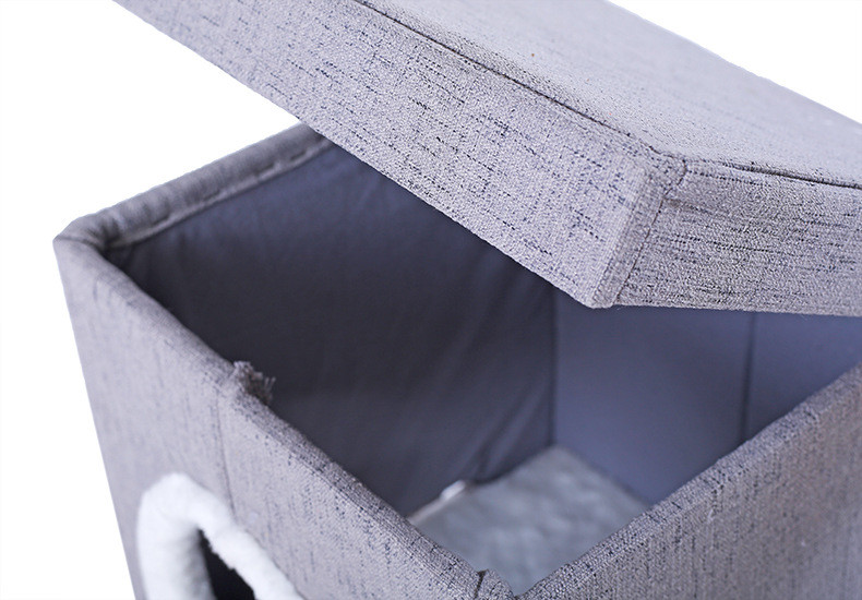 Professional Cat Climbing Frame Grey Color Triangle / Square Shape Easy Install