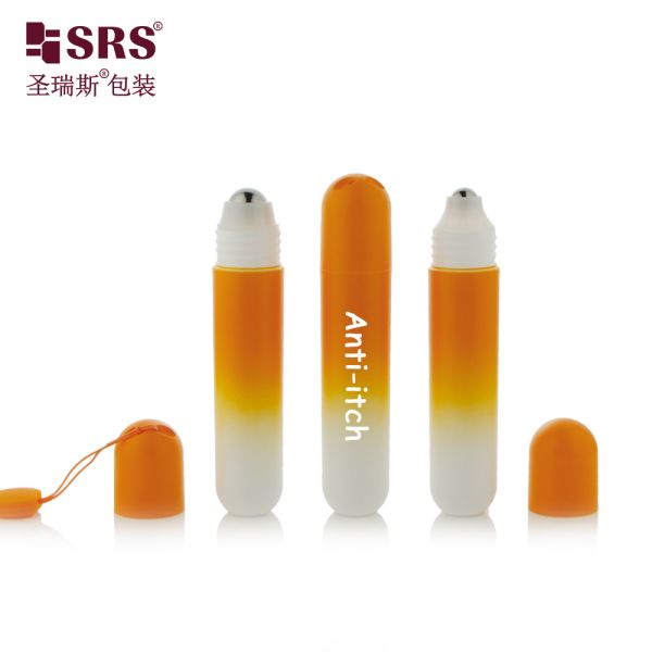 RPPG 25ml Dome Cap Inject Custom Matte Frosted Surface PP Plastic PCR Anti-Itch Liquid Roll-On Bottle Container Applicator