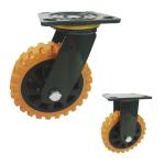 Orange Pu 150x50mm Heavy Duty Casters With Double Ball Bearing