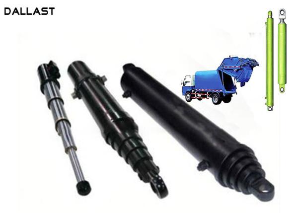 Multistage Push Plate Garbage Truck Hydraulic CylindersDouble Acting TS16949