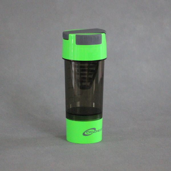 600ml plastic protein shaker cyclone cup blender mixer bottle with filter and containers