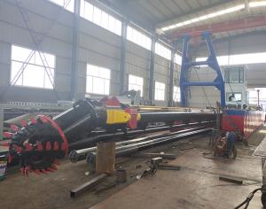 Wholesale High-Performance Cutter Suction Dredger with a red color for Versatile Sand Mining from china suppliers