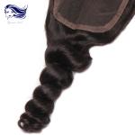 Peruvian Virgin Hair Lace Closure Loose Wave 100 Real Human Hair