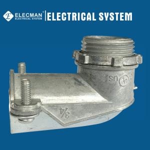 Wholesale Zinc 3/4 Inch Squeeze Box Connector 90 Degree Type Flex Connector from china suppliers