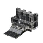 Black Color Precision Plastic Parts , Cnc Prototype Plastic Parts Service