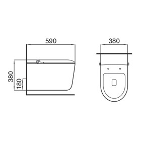 Bathroom Modern Smart Toilet With Precision Temperature Control And Motion
