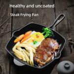 Flat Bottom Stovetop Grill Pan Cast Iron Non Stick Frying Pans For Cooking