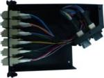 High Density Cable Wiring System Black color 12 connector LC / MM FTTH Terminal