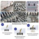 Double Shaft Copper Cable Aluminum Metal Shredder Machine