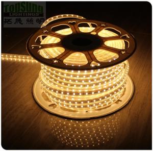 Wholesale High quality AC ip65 tape warm white led light 50m flexible strip 220V 5050 smd strip from china suppliers