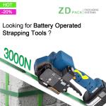 Electric Strapping Machine 27000mah Battery One Touch 2024 Plastic Strapping