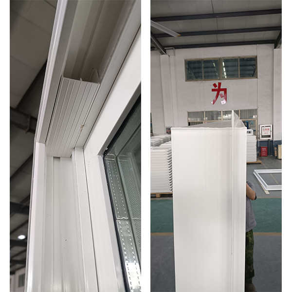 140mm Glass PVC Aluminium Windows UPVC Bathroom Window OEM